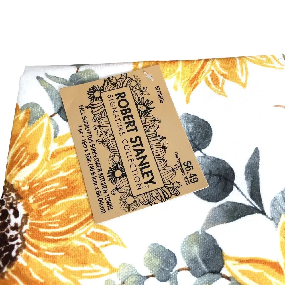 Robert Stanley 4 Napkins and Table Runner Fall Country Sun Flower Unused READ
